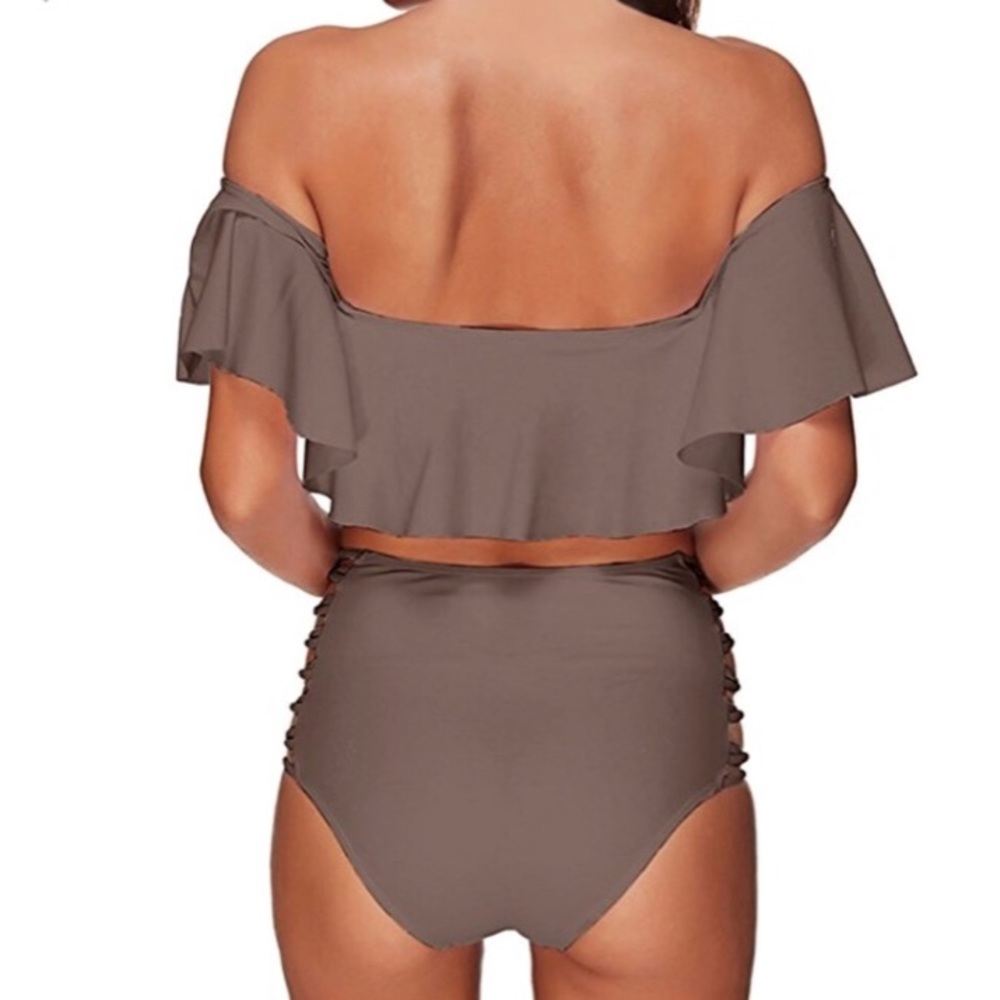 Best Seller! Sexy Strappy Bikini in Coffee - Picture 3 of 5